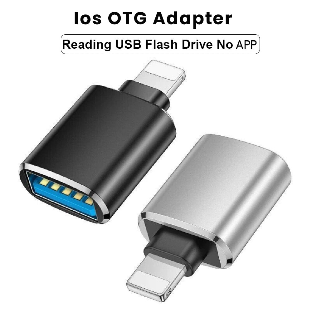Lightning OTG Adapter for iPhone, iPad and Macbook
