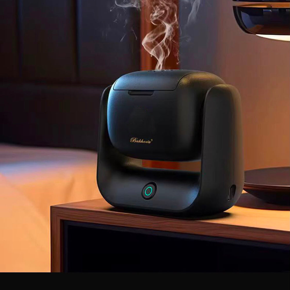Rotatable Electric Bakhoor Burner – USB Rechargeable Oud Incense Burner