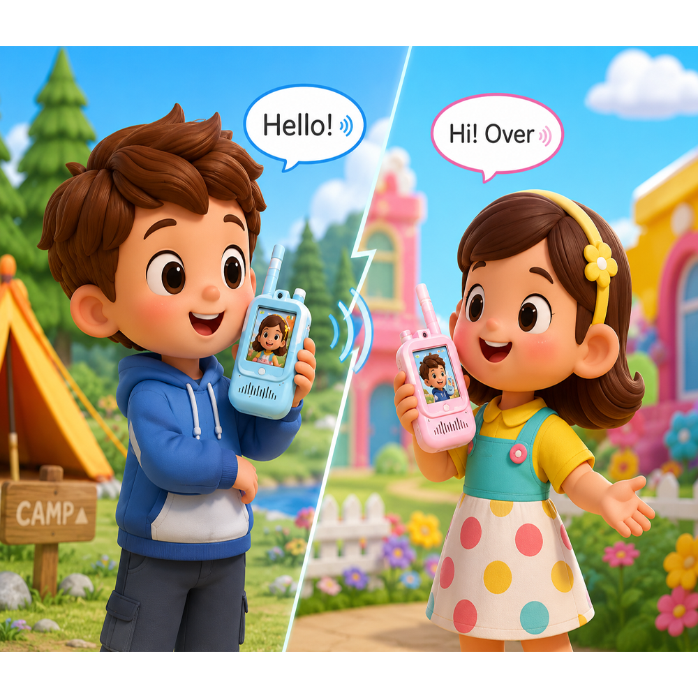 Kids Video Walkie Talkie Camera Set