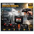 Portable Car Washer 48V 2 Batteries